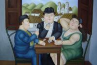 Botero, Fernando - Abstract oil painting.